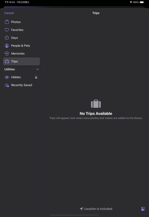 Live.AI on iPad: library of saved Live Photos